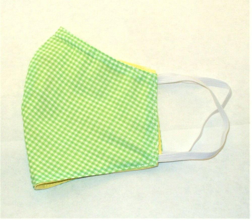 Face Mask Wire Adult Green Yellow