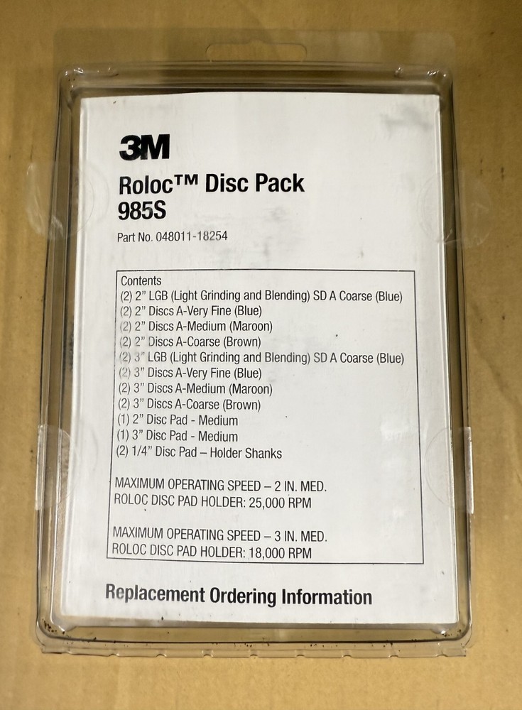 3M Roloc Disc Pack 985S - Part No. 048011-18254