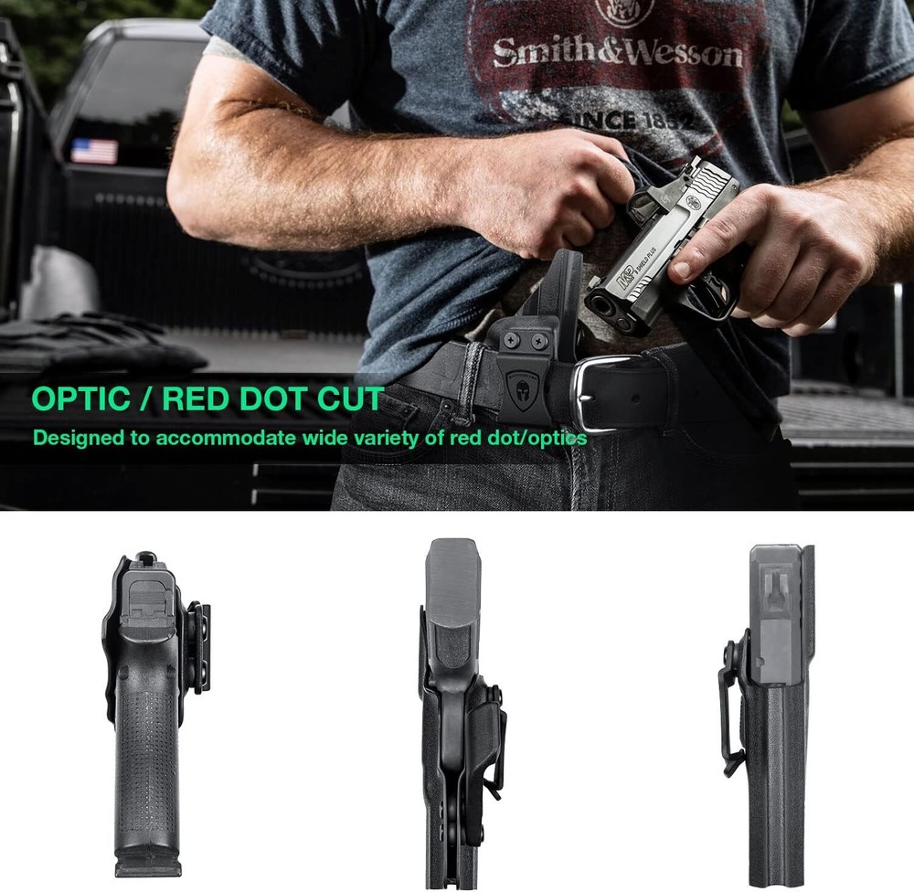 IWB Kydex Holster Optic Cut&Claw For Ruger Security 9/Ruger Security 9 Compact