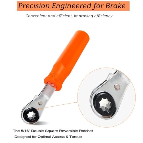 Automatic Slack Adjuster Tools, 5/16" Brake Adjustment Tool Set with Fork-End