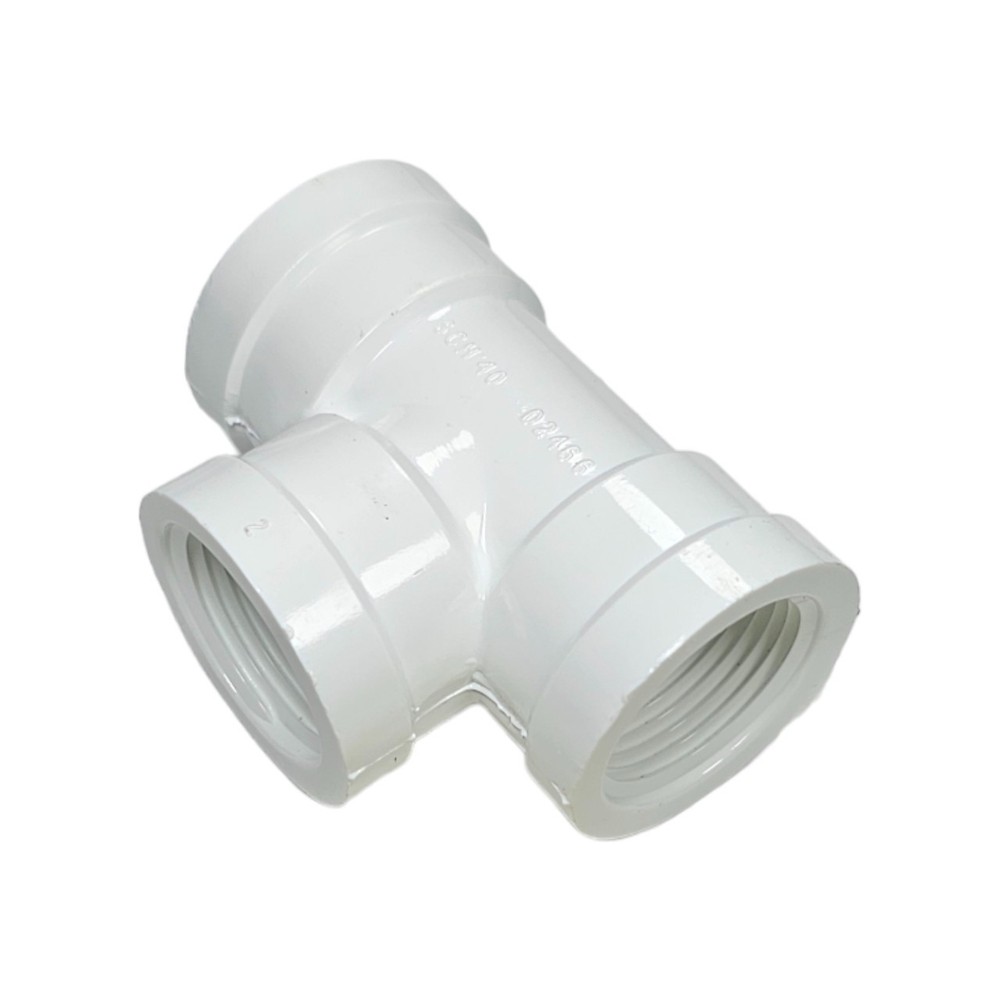 10 Pack PVC Threaded Tee (TxTxT) 1"