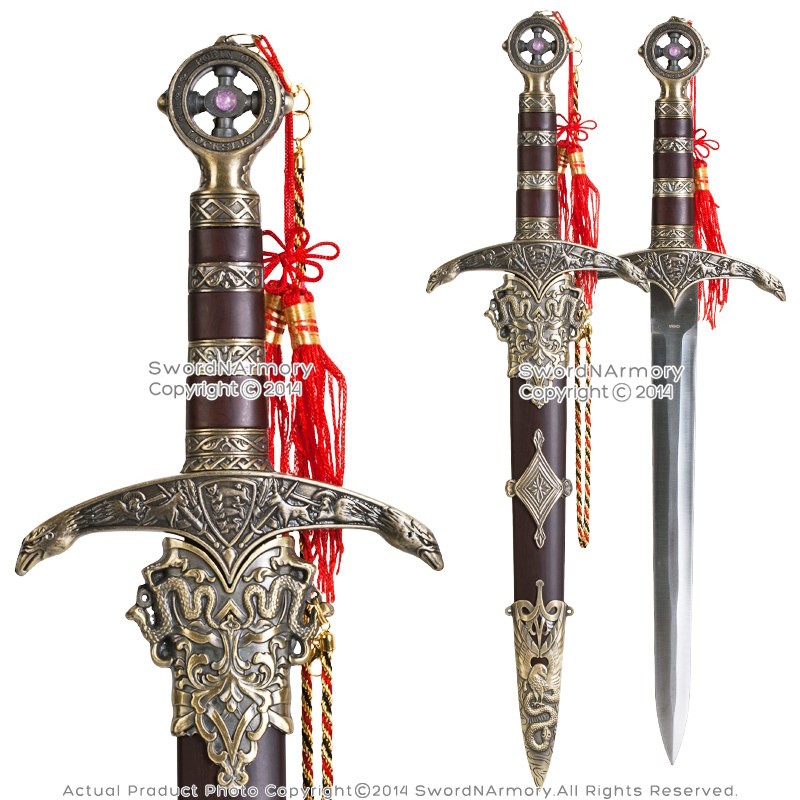 17.5" Robin Hood Dagger Medieval Crusader Knight Sword