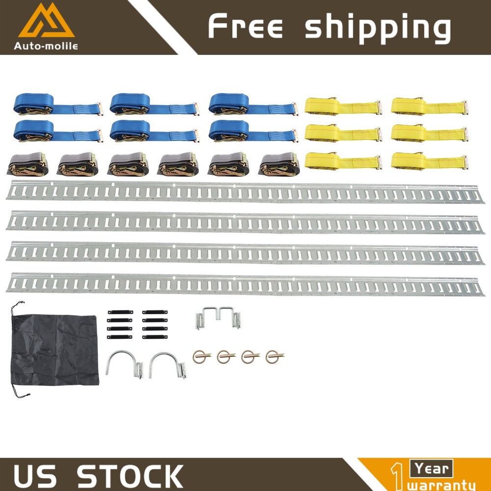 High Quality Flexible 37 Pcs 8' E Track Starter Rail System Multi Purpose Steel