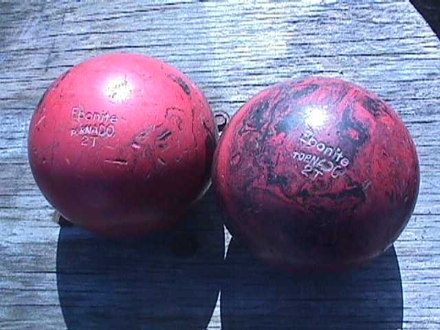 Ebonite Tornado Duckpin Bowling Balls