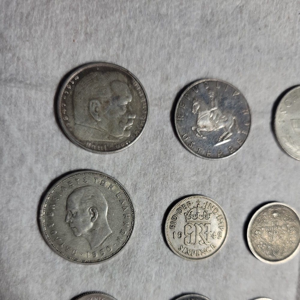 World Silver Coin Lot - Various Countries