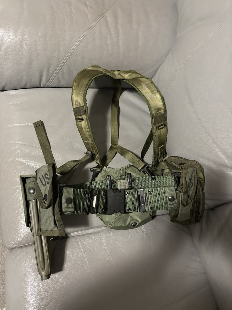 Military Belt With Pouches, etc (NOS)