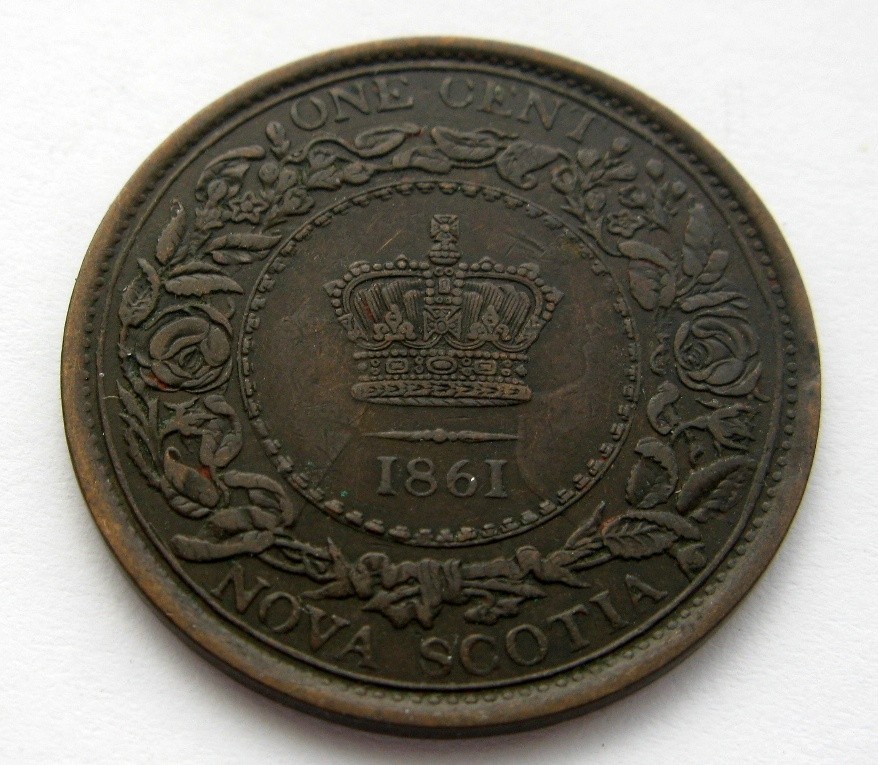 1861 Nova Scotia One Cent - NICE