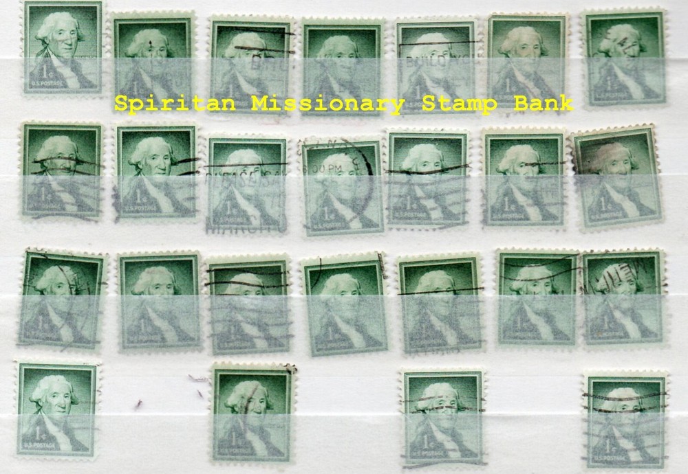 George Washington:  25 - .01 Cent Green Postage stamps (11-033)