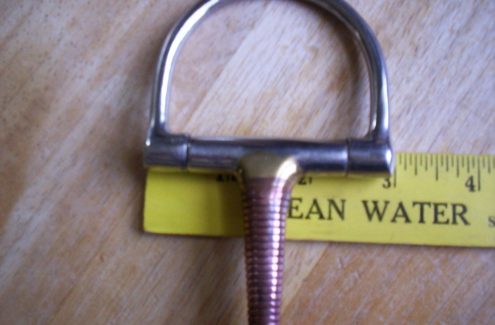 New KMSS Copper Wire Wrapped Dee Snaffle Bit 5" Mouth