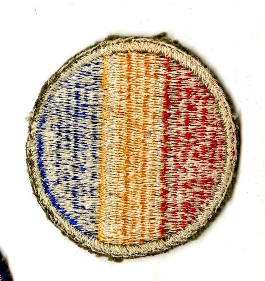 Replacement and Schools Command White Back Patch WWII Original