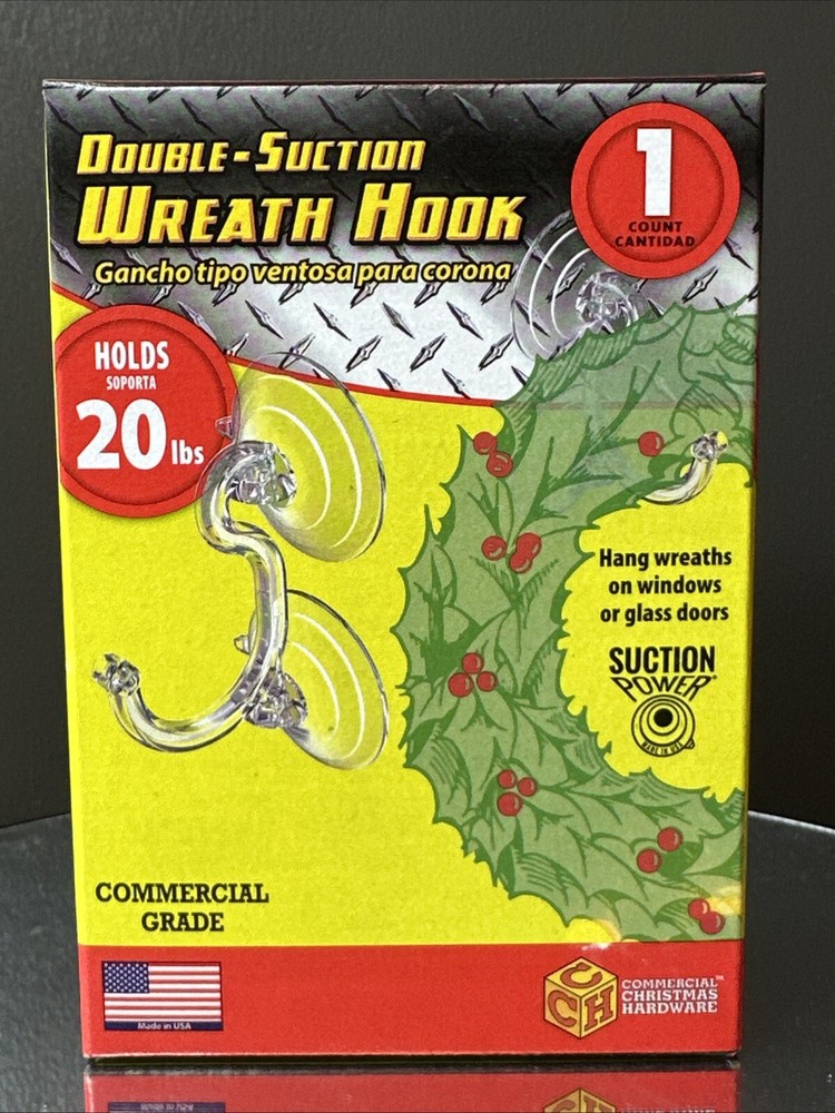 Double Suction 20 Lb Wreath Hook
