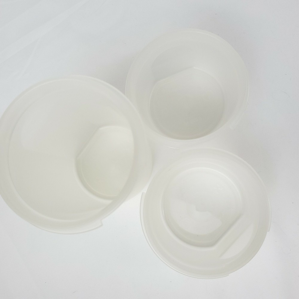 Tupperware Modular Mates Containers #1606 & #1605 Red lid