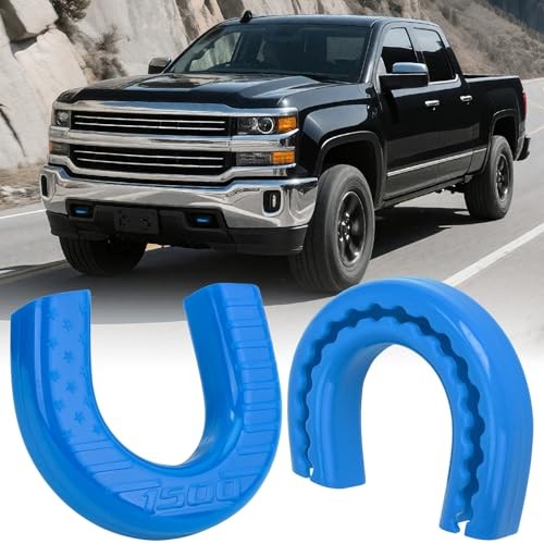 Tow Hook Covers Compatible with Chevy Silverado 1500,Custom Front Blue