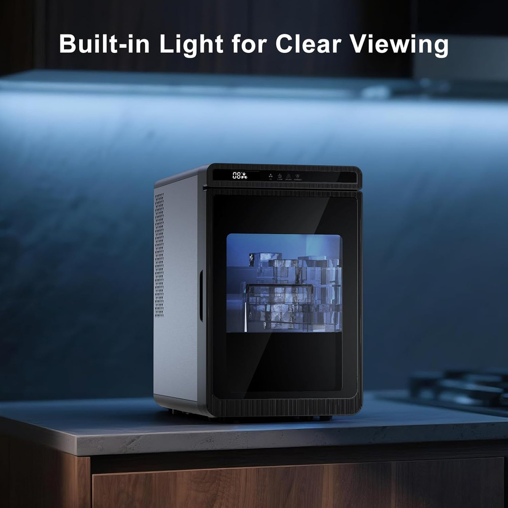Craft Cube ICE Maker Clear Ice Maker - Makes 4X4 Crystal Clear Ice Cubes in 25Mi