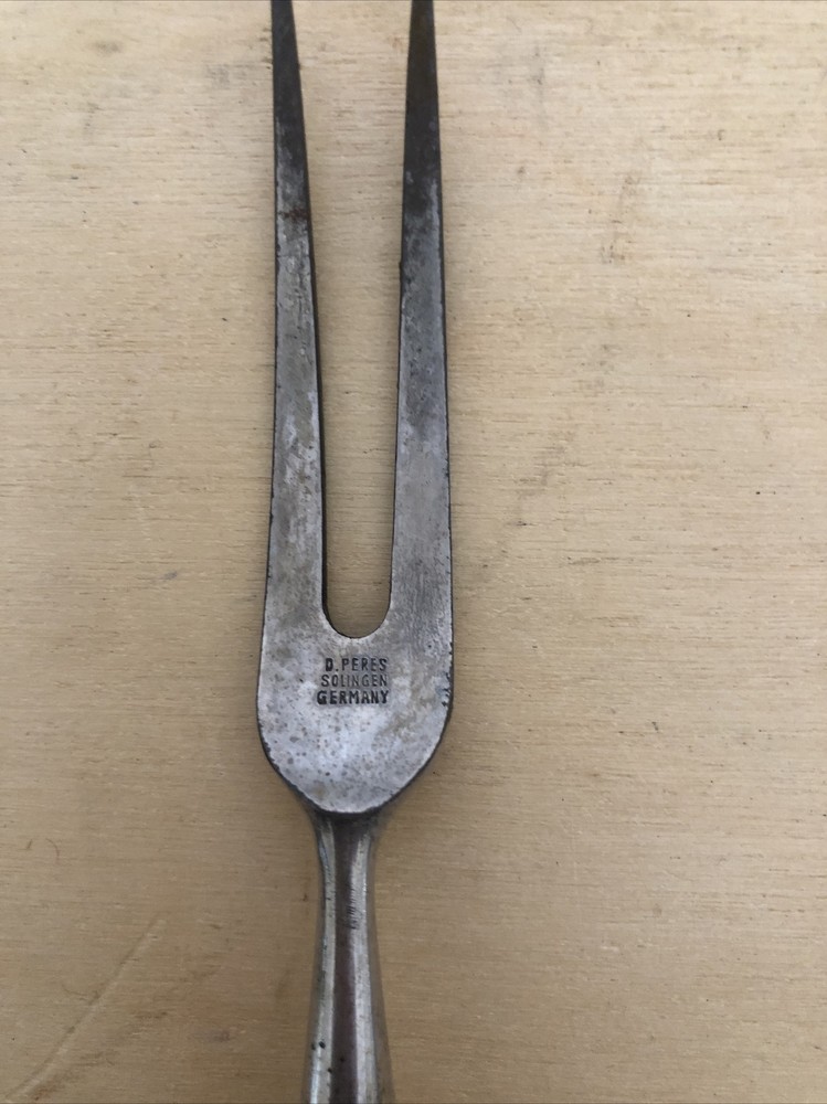 Antique D. Peres Solingen Germany Fork Ornate Handle Serving Dinner