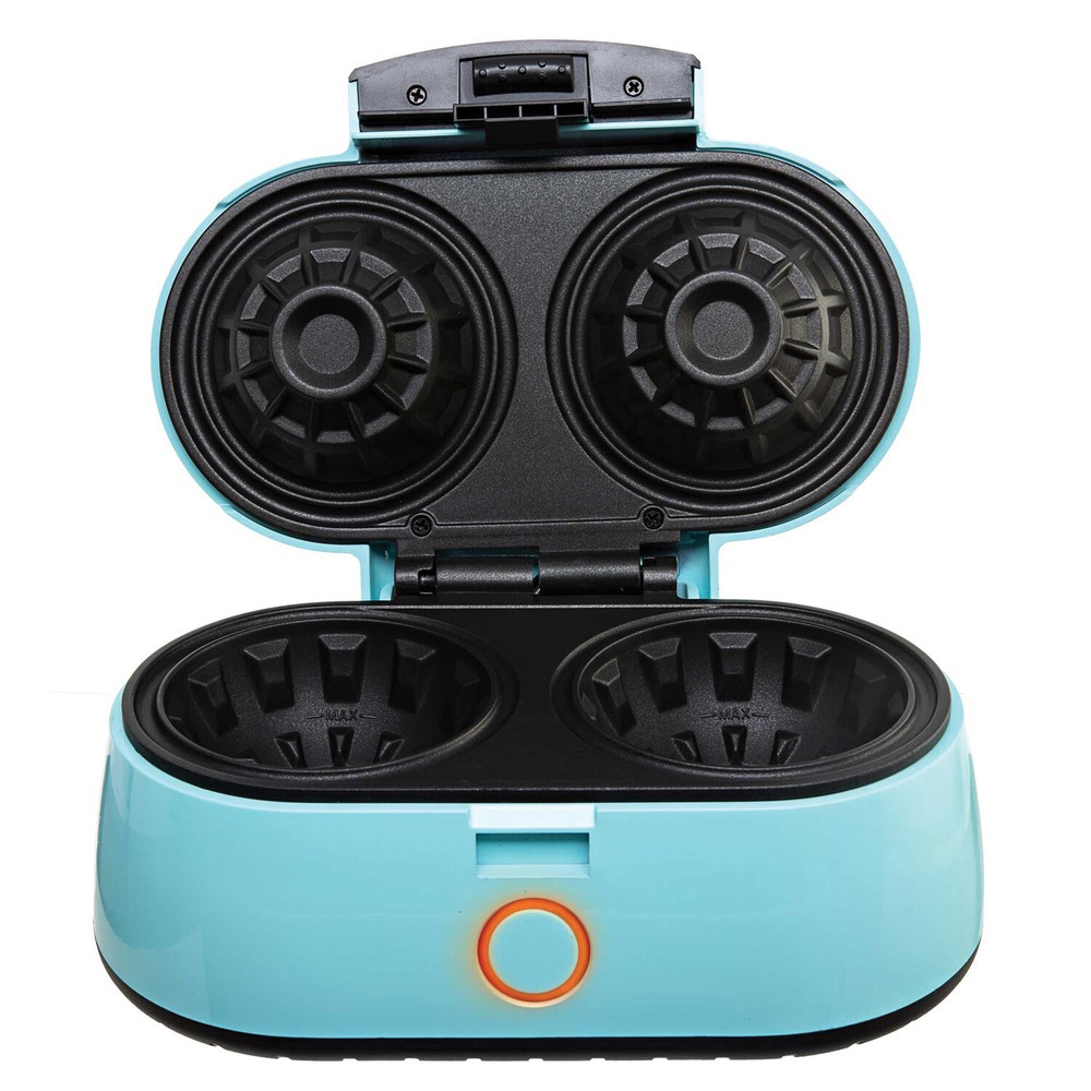 2-Waffle Electric Waffle Bowl Maker, Blue