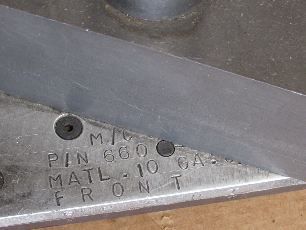 PUNCH PRESS DIE SHOES SET 9"x6"