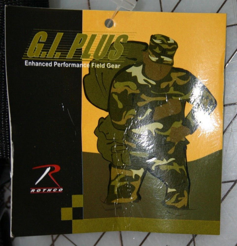 NWT, ROTHCO GI PLUS PACK SHOULDER STRAPS, BLACK