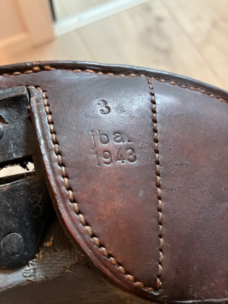Original German WW2 Cavalry Saddle 1943