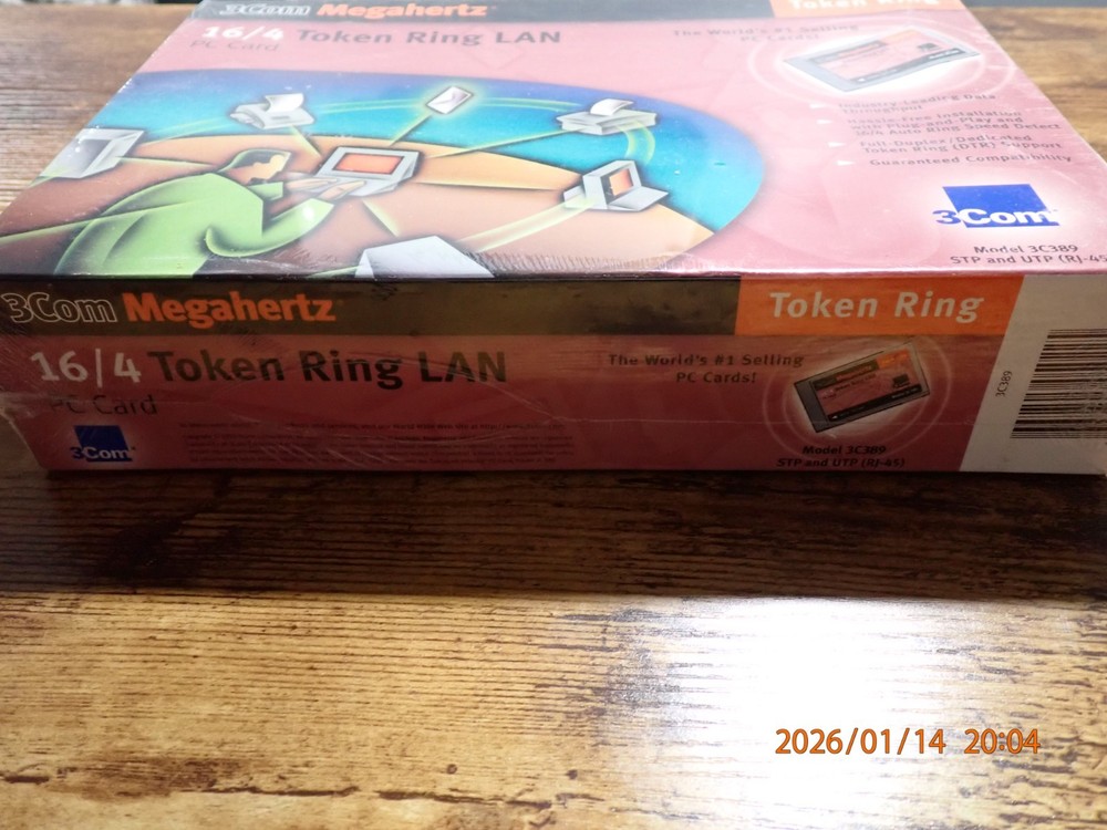 3COM Megahertz - 16/4 Token Ring LAN PC Card