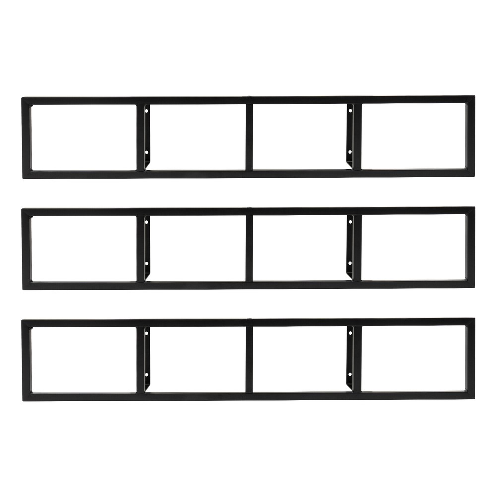 3-Stand Wall Mount CD Rack - Space-Saving Media Storage Organizer