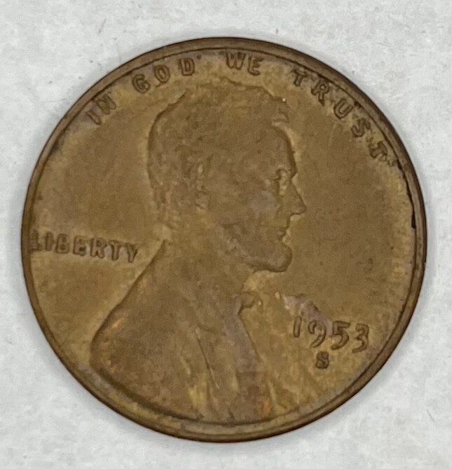 1953-S Lincoln Wheat Cent