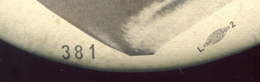 Large 6 Inch McGovern Pinback Easel Button, Number 381