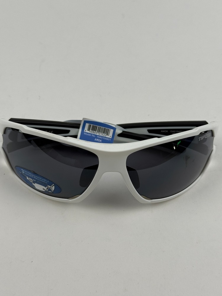 Tifosi Amok White/Black Frame Interchangeable Sunglasses