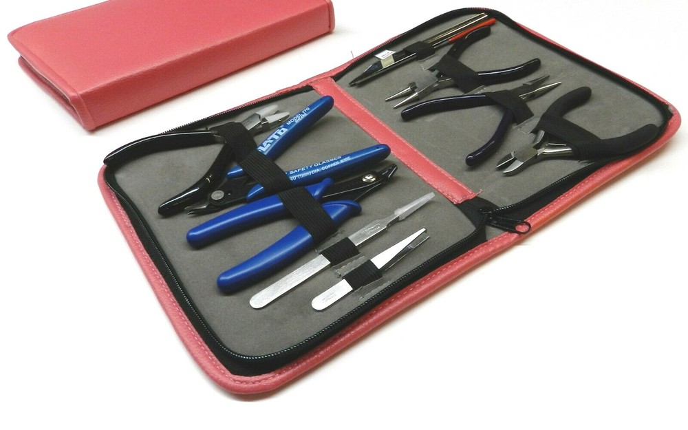 10pc Beading Tools Kit Jewelry Making Beading Tools Beaders Tools Set with Case