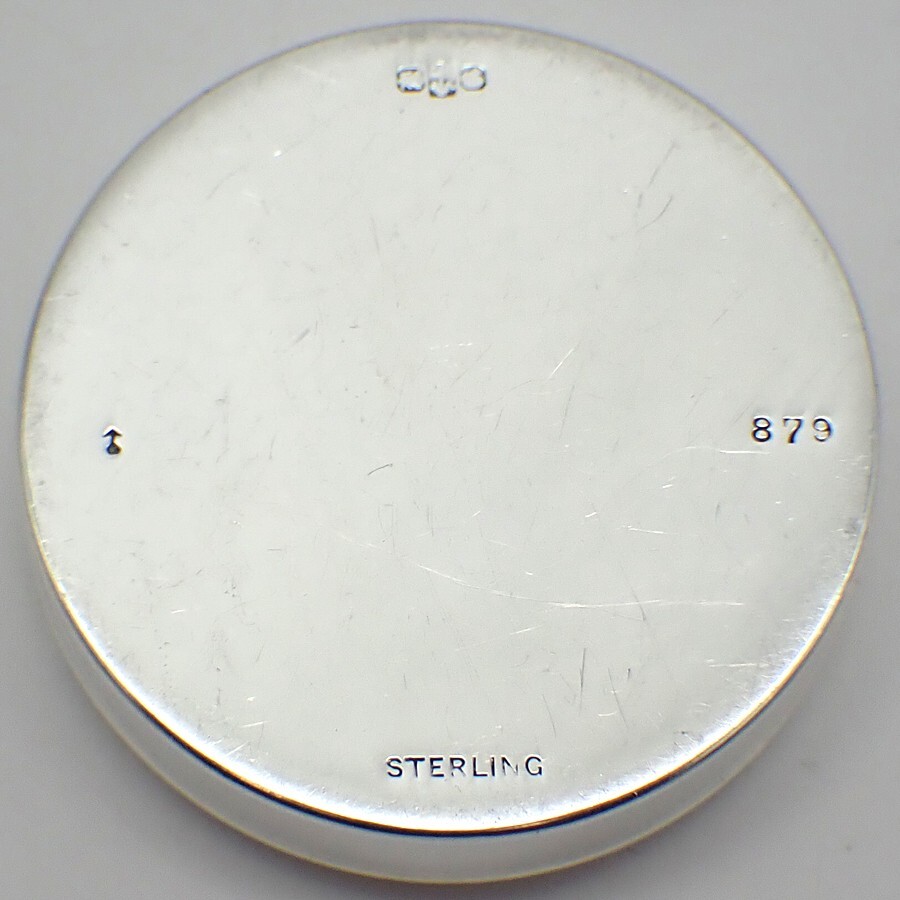 Ornate Pill Box Gorham Sterling Silver 1894 Mono AGR