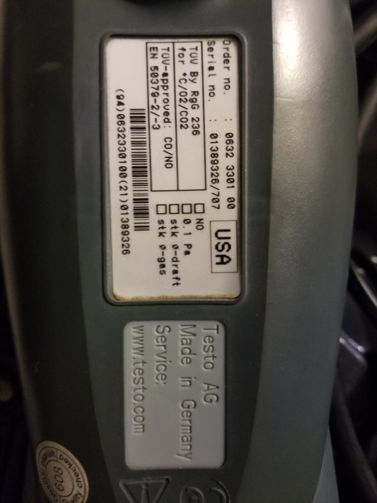 Testo Advanced Combustion Analyzer Model # 400563 330-1