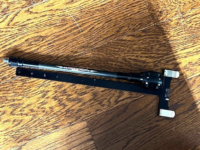 Doinker 12 inch bowhunter Stablizer or Side Bar with a bowsquare