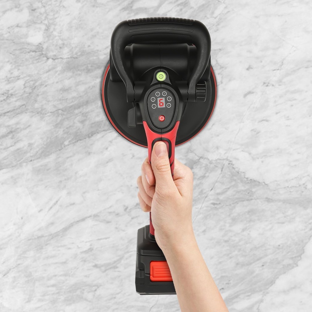 Handheld Tile Vibration Machine LCD Screen 1200mAh Automatic Leveling 6 Gears