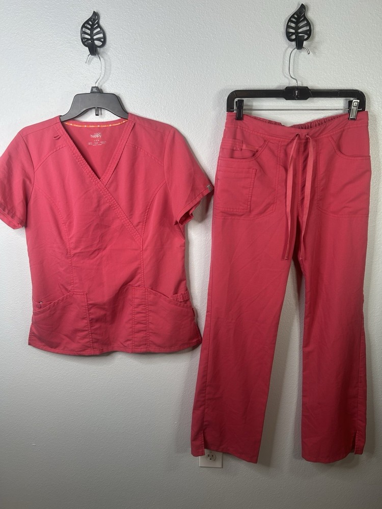 Code Happy Medium Scrub Top & Small Scrub Pants