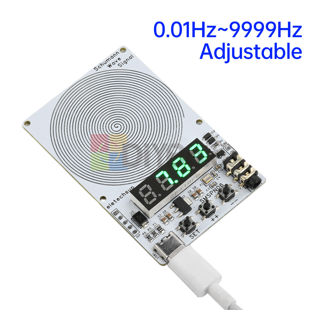 Adjustable 0.01Hz~9999Hz Frequency Schumann Wave Generator 4-Bit Digital Display