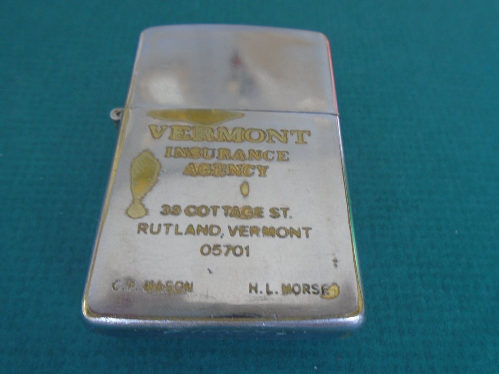 Zippo Vermont Insurance Agency lighter