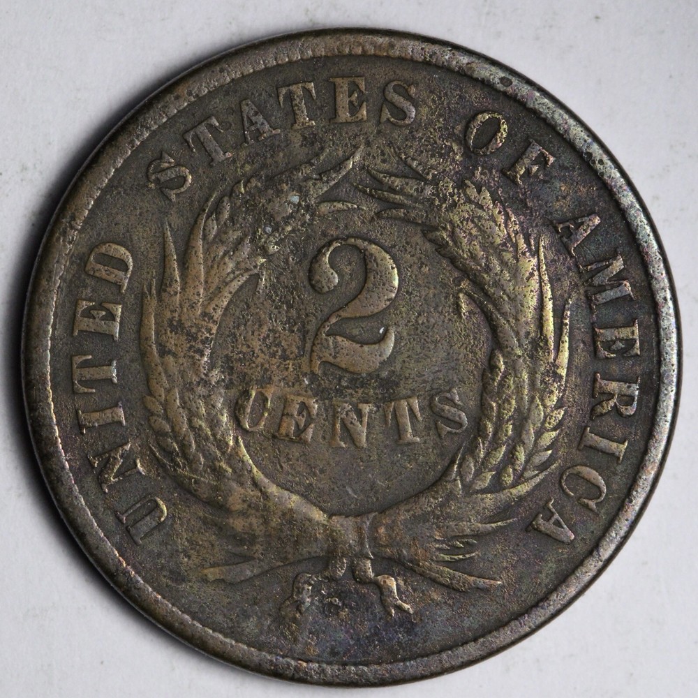 1868 Two Cent Piece FINE E160 ICG