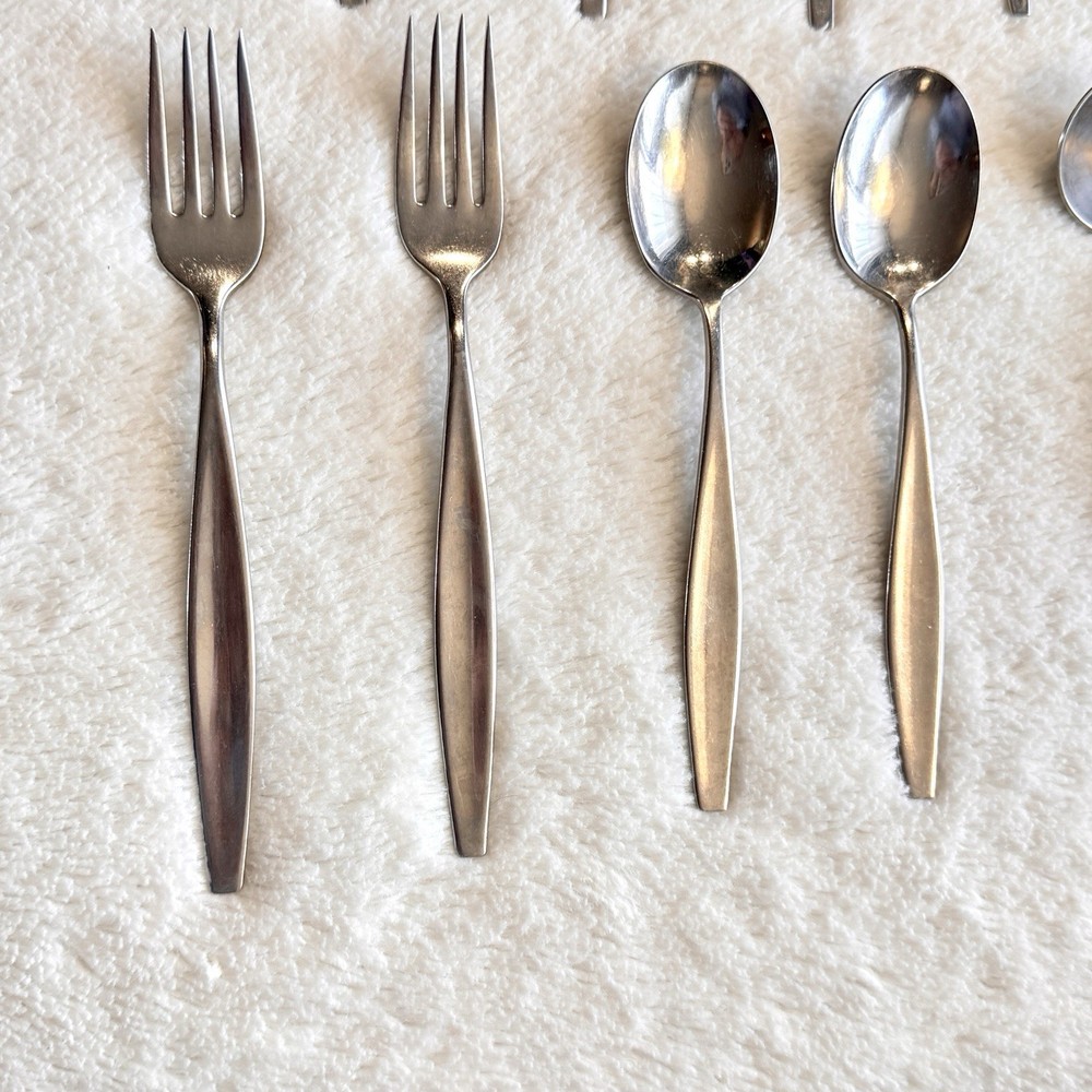 Vintage Carvel Hall USA LEISURE Assorted Flatware Set 15 pc Serving Fork Spoon