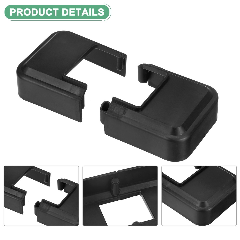 8-Pack Post Base Cover, Internal 1.26"x 1.26" Post Skirt Split Type for Railing