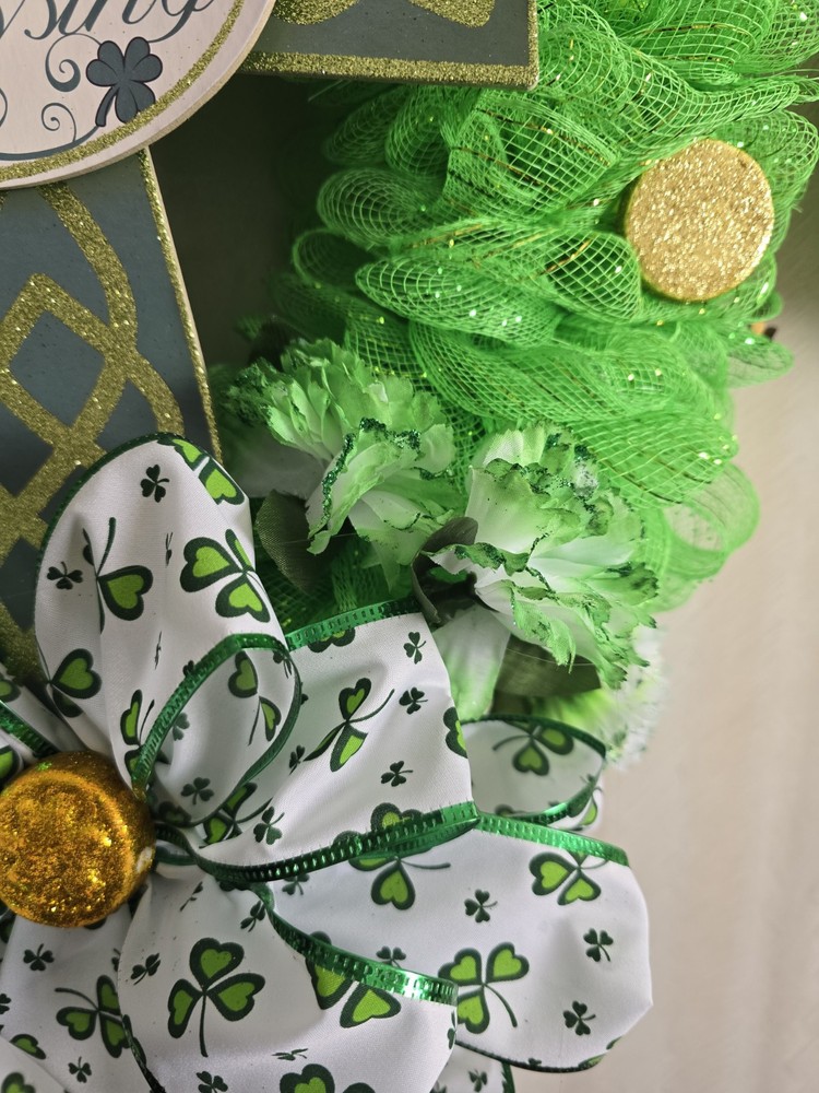 St. Patrick's Day Wreath - Handmade
