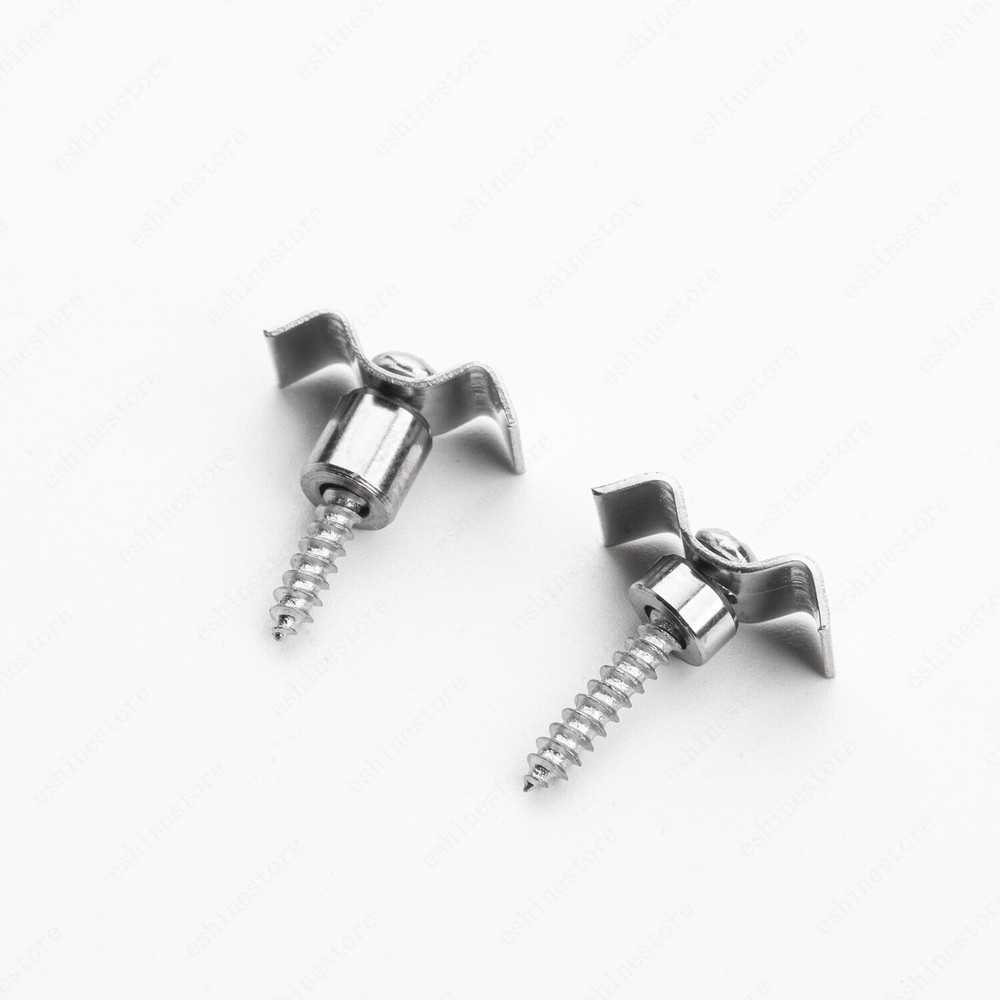 Guitar String Trees String Retainer Guides for Strat Tele Guitar 2 Pcs Chrome
