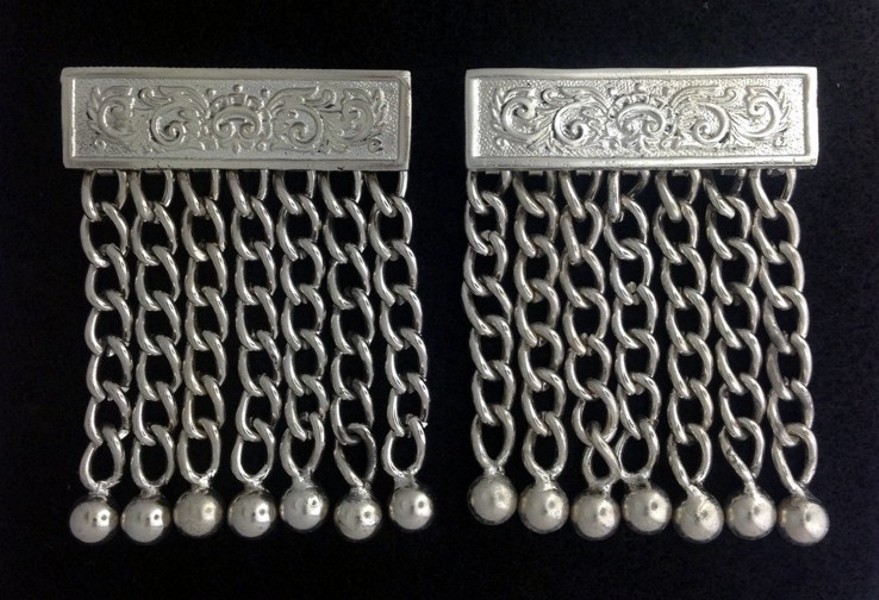 Masonic Apron Chain Tassels - Silver Finish (ACT-S)
