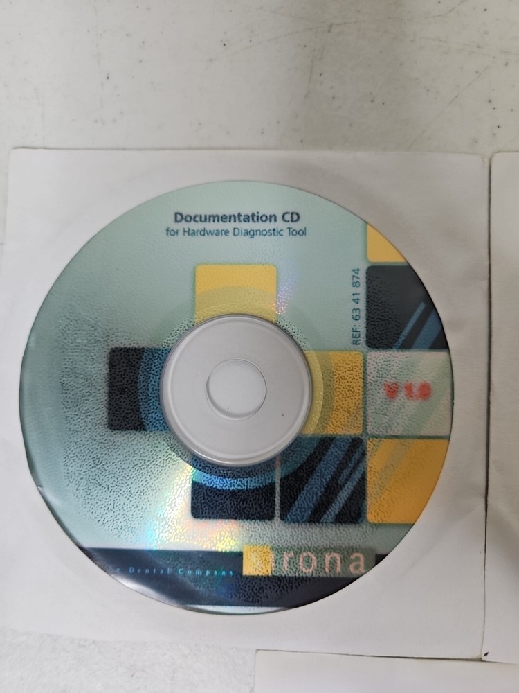 Sirona CEREC AC Hardware Diagnostic Tool CAD/CAM V 1.0 + BIOS Settings + Docu CD