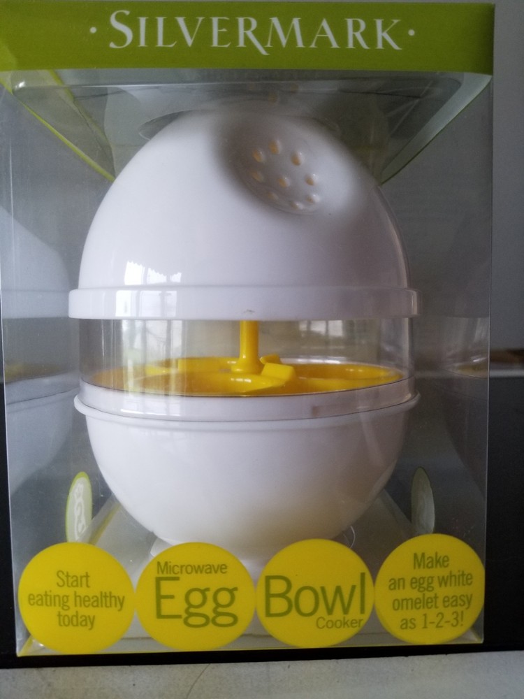 SilverMark S07019 Microwave Egg Bowl With 3-Egg Separator
