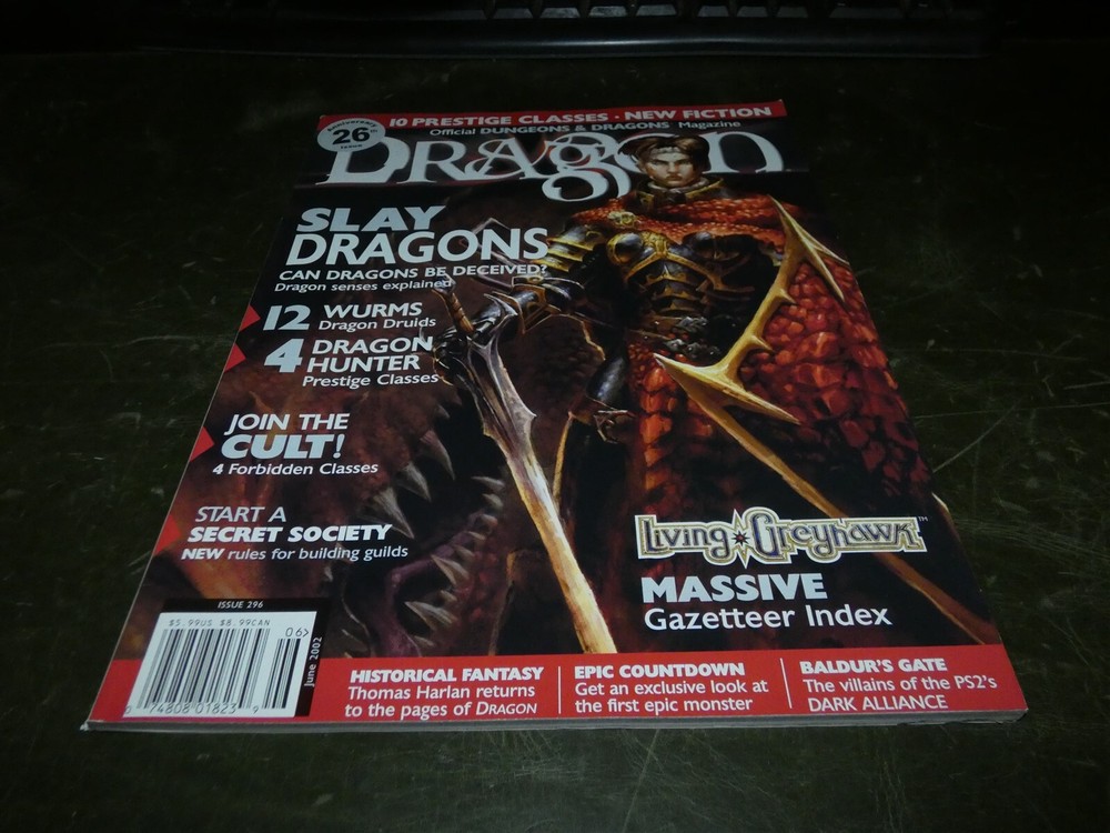 TSR: Dragon Magazine: Issue 296