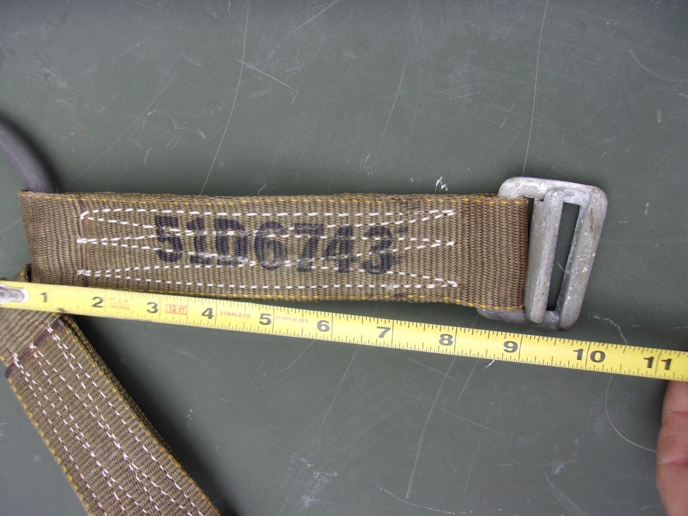 ONE..MILITARY SURPLUS A-21 CARGO BAG PARACHUTE AERIAL SLING D-RING STRAP US ARMY