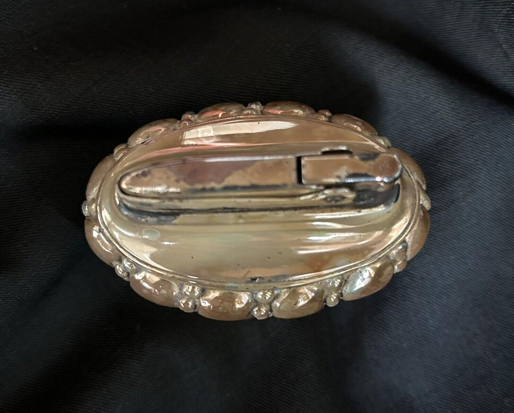 Vintage Ronson Crown Silver Plated Table Lighter - NOT WORKING