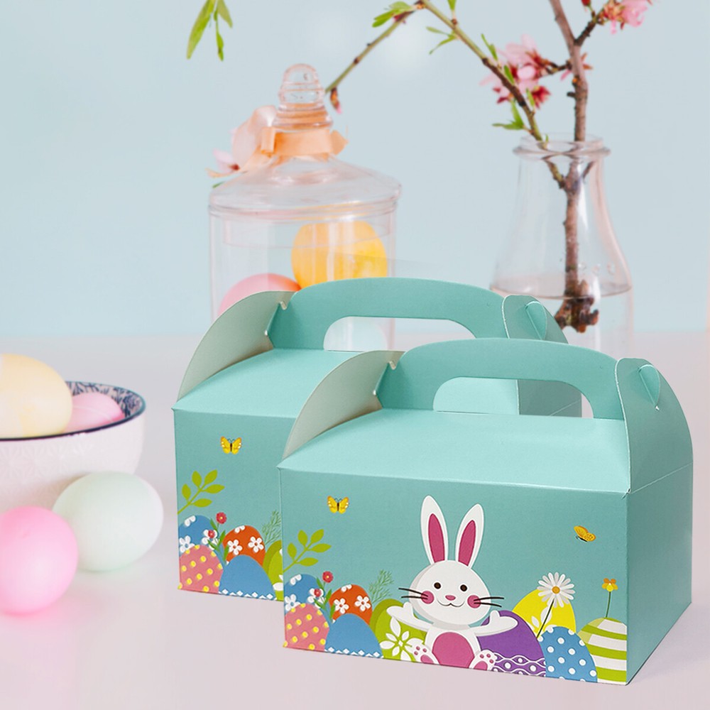 Wrapables Easter Gift Baskets, Treat Boxes for Eggs, Cookies and Candy