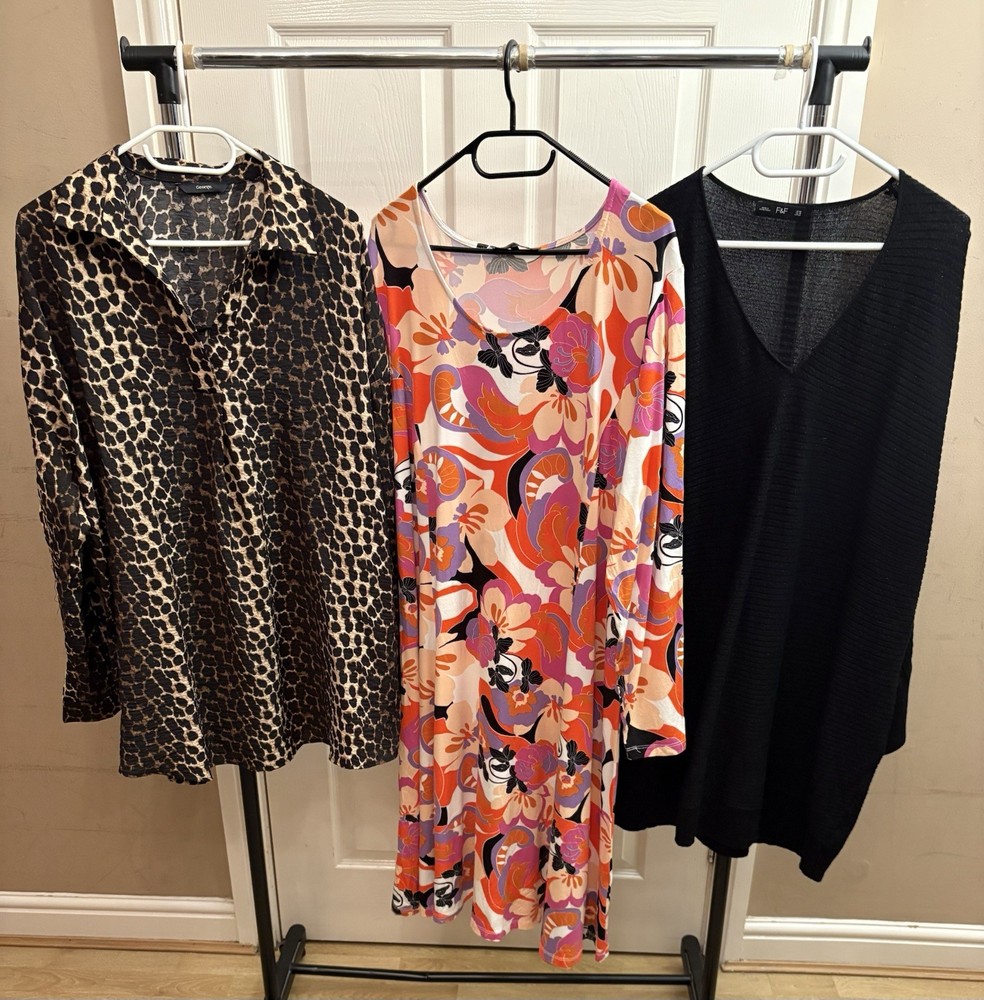 Huge Womens Clothes Bundle Size 22 M&S Next New Look 40 Items