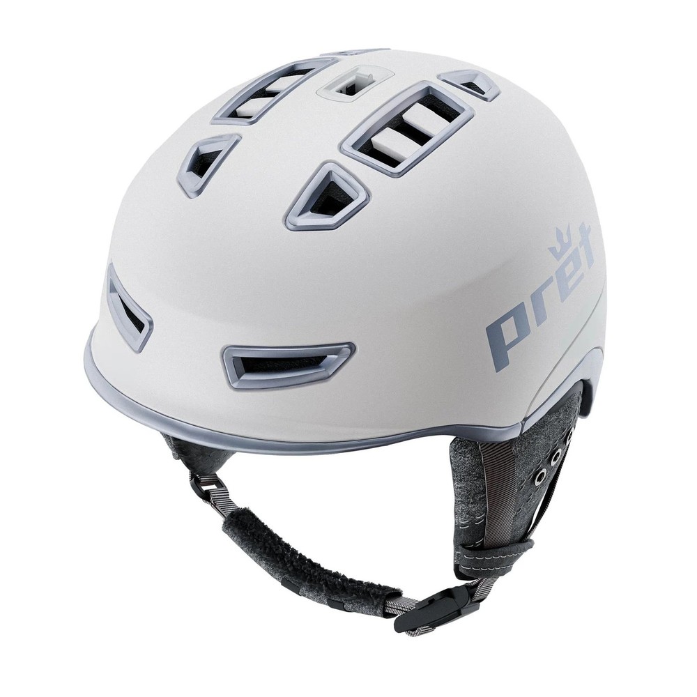 Pret Vision Women's Snow Helmet, White, Small